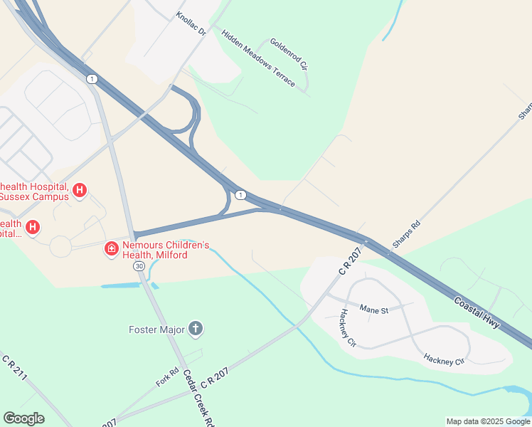 map of restaurants, bars, coffee shops, grocery stores, and more near 7961 Wickersham Lane in Sussex County
