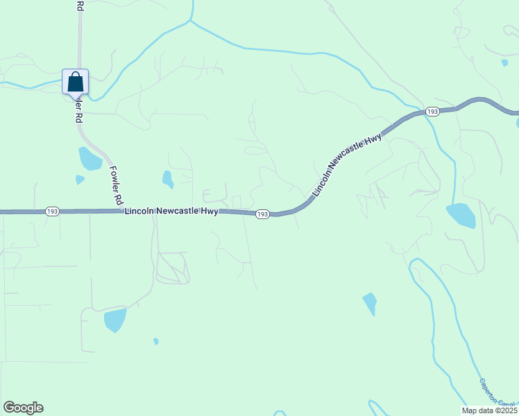 map of restaurants, bars, coffee shops, grocery stores, and more near 5245 Highway 193 in Newcastle