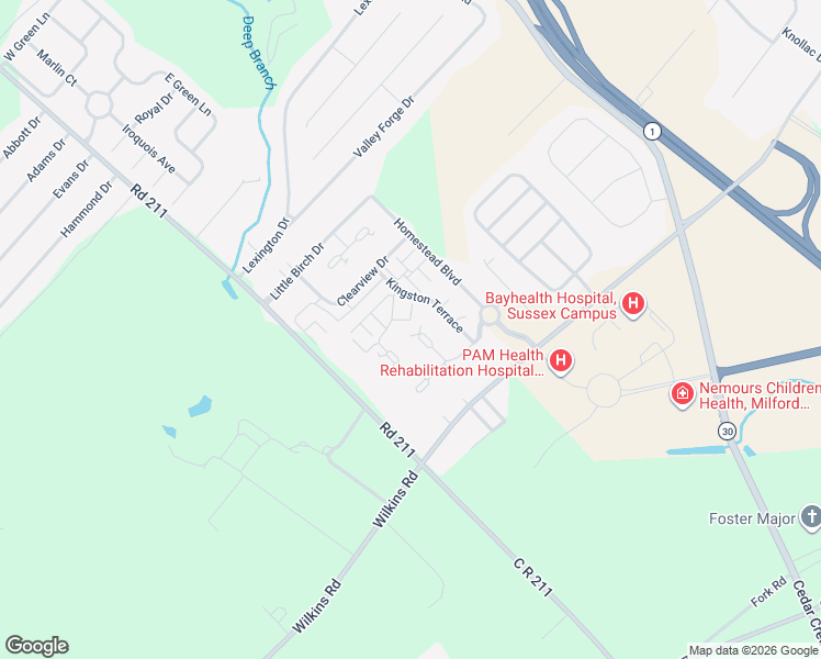 map of restaurants, bars, coffee shops, grocery stores, and more near 137 Barksdale Court in Milford