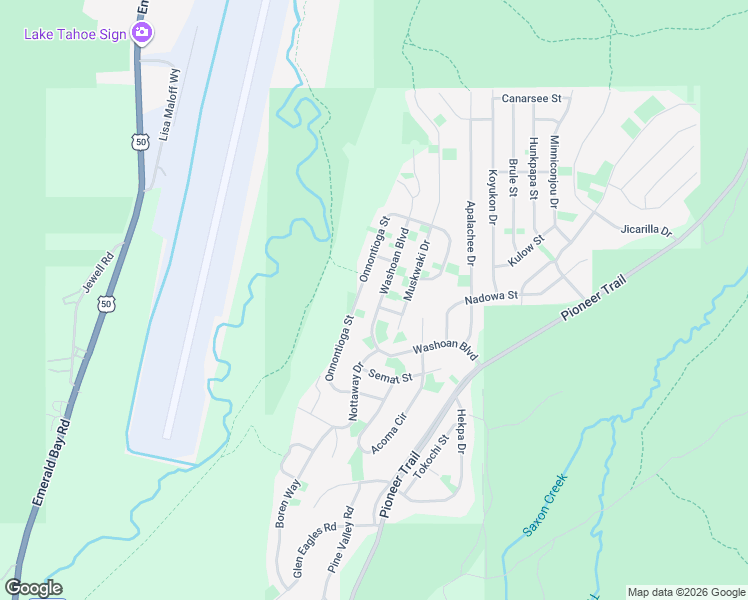 map of restaurants, bars, coffee shops, grocery stores, and more near 1028 Washoan Boulevard in South Lake Tahoe
