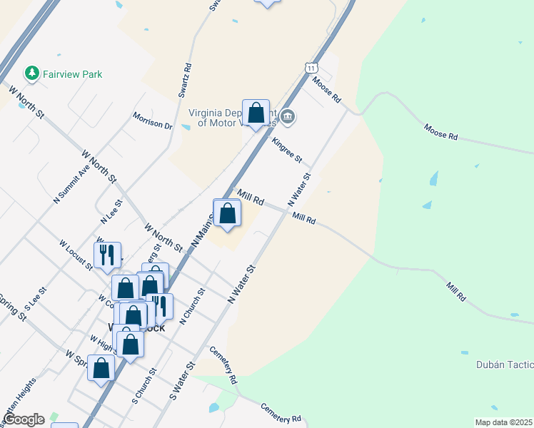 map of restaurants, bars, coffee shops, grocery stores, and more near 218 Mill Road in Woodstock