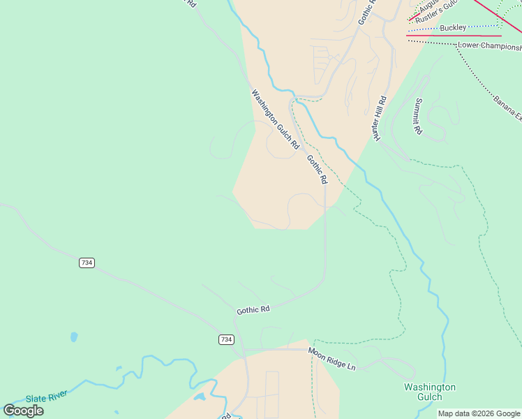 map of restaurants, bars, coffee shops, grocery stores, and more near 11 Glacier Lily Way in Crested Butte