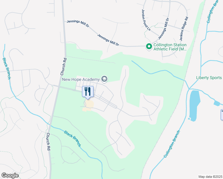 map of restaurants, bars, coffee shops, grocery stores, and more near 14642 Hawley Lane in Upper Marlboro