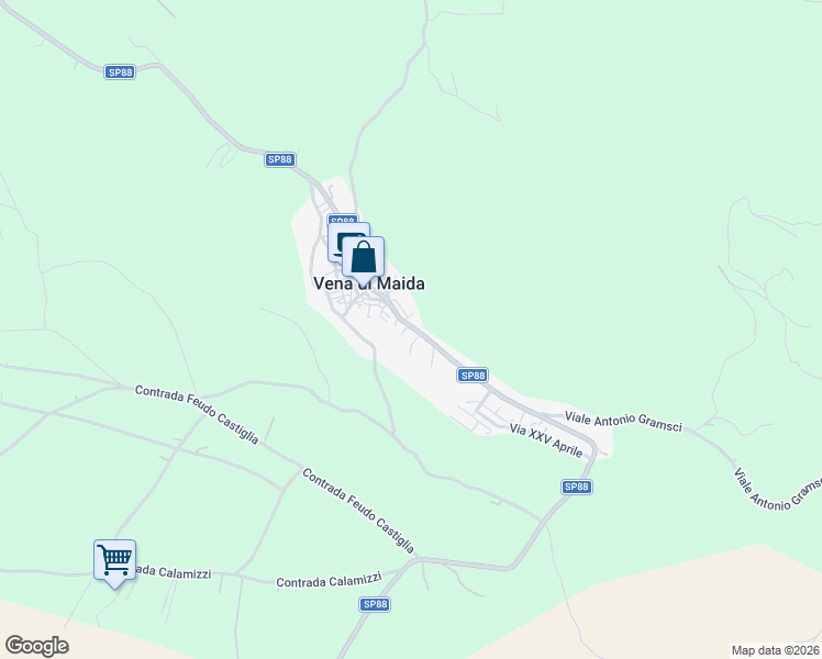 map of restaurants, bars, coffee shops, grocery stores, and more near 4 Traversa Terza Viale Primo Maggio in Vena di Maida