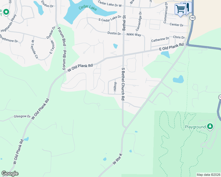 map of restaurants, bars, coffee shops, grocery stores, and more near 5621 South Bethel Lane in Columbia