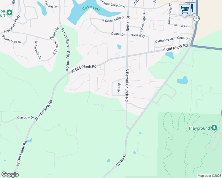 map of restaurants, bars, coffee shops, grocery stores, and more near 5621 South Bethel Lane in Columbia