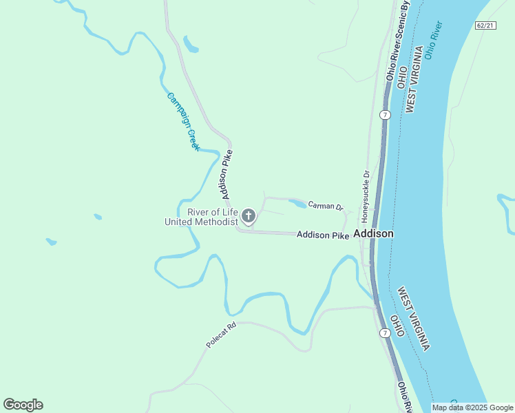 map of restaurants, bars, coffee shops, grocery stores, and more near 101 Hillview Drive in Gallipolis