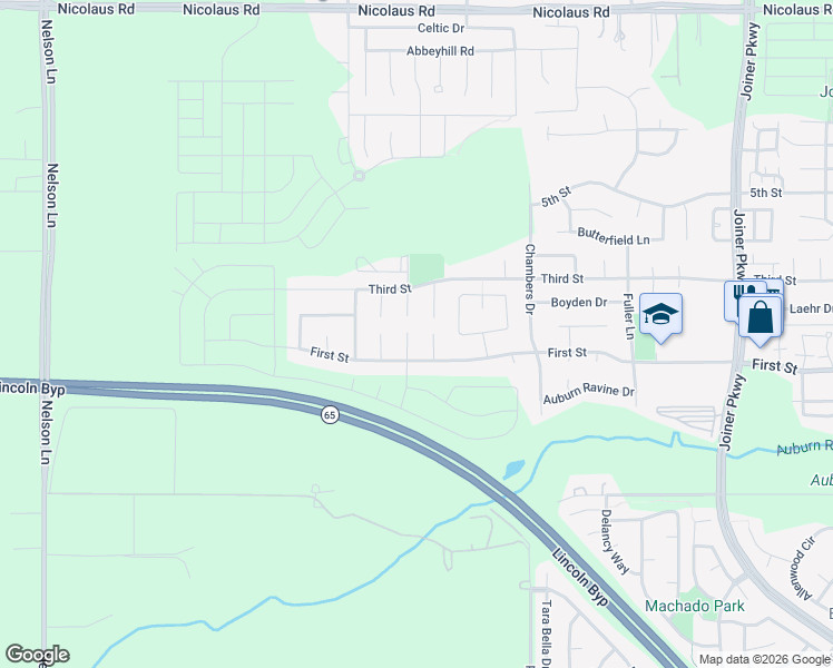 map of restaurants, bars, coffee shops, grocery stores, and more near 237 Jansen Court in Lincoln