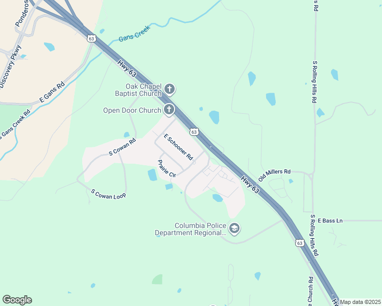 map of restaurants, bars, coffee shops, grocery stores, and more near 4807 East Schooner Road in Columbia