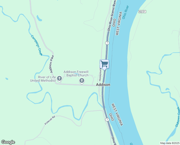 map of restaurants, bars, coffee shops, grocery stores, and more near 146 Carman Drive in Gallipolis