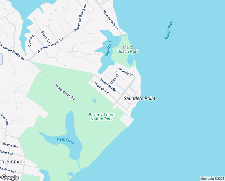 map of restaurants, bars, coffee shops, grocery stores, and more near 1533 Wakefield Road in Edgewater