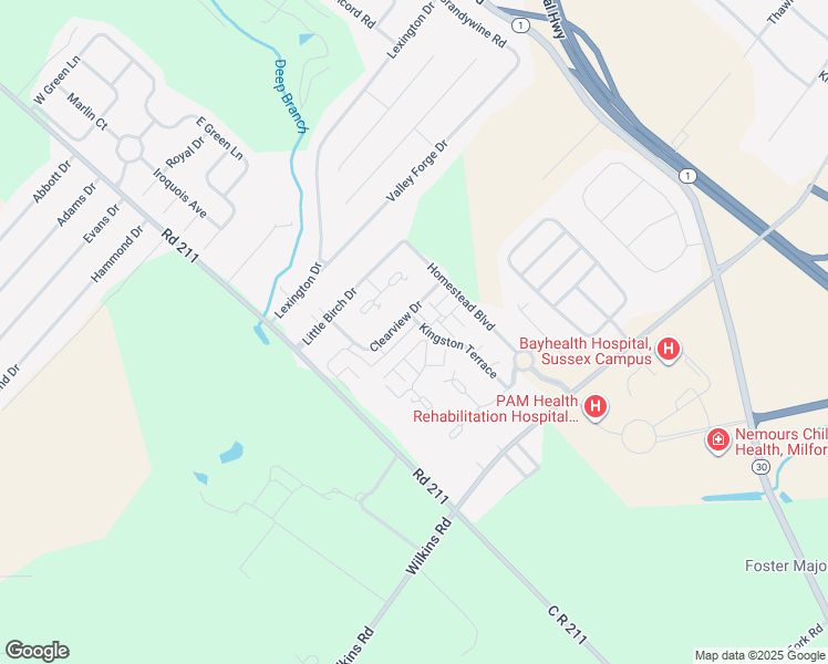 map of restaurants, bars, coffee shops, grocery stores, and more near 35 South Sagamore Drive in Milford