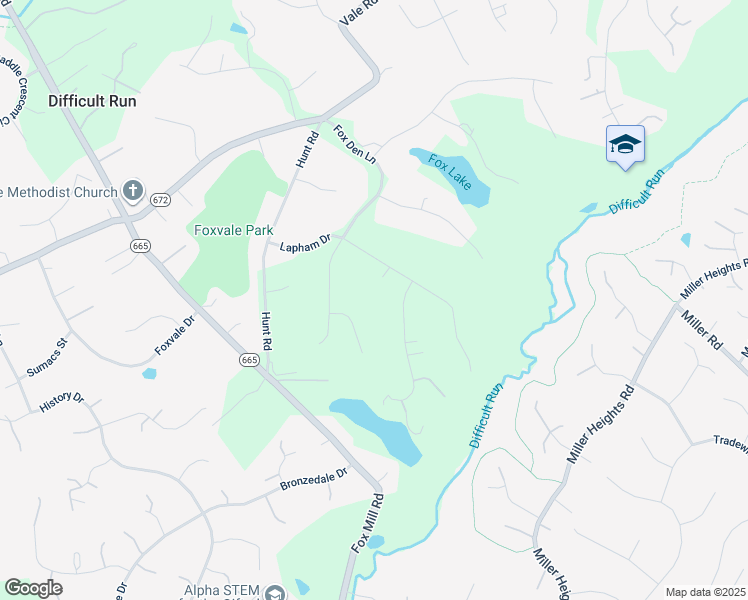 map of restaurants, bars, coffee shops, grocery stores, and more near 11308 Full Cry Court in Oakton