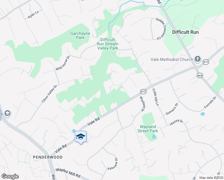 map of restaurants, bars, coffee shops, grocery stores, and more near 3203 Cinch Ring Court in Oakton