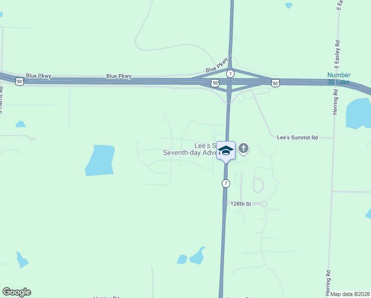 map of restaurants, bars, coffee shops, grocery stores, and more near 12418 Missouri 7 in Lee's Summit