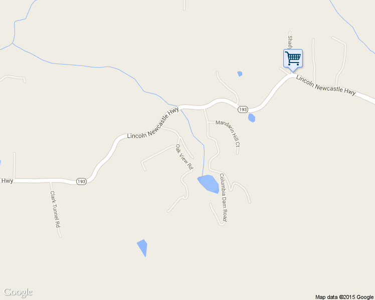 map of restaurants, bars, coffee shops, grocery stores, and more near 181 Oak View Road in Newcastle