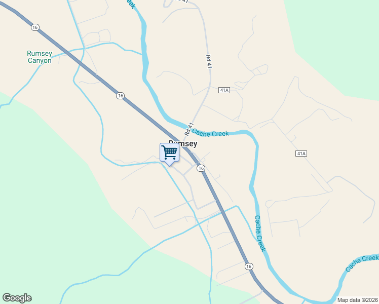 map of restaurants, bars, coffee shops, grocery stores, and more near R3W Camino Court in Rumsey