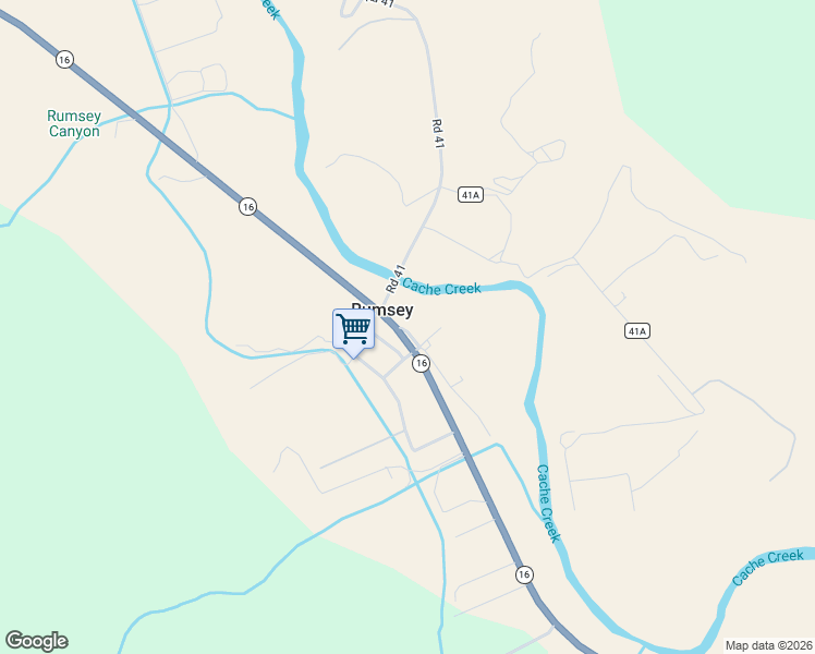 map of restaurants, bars, coffee shops, grocery stores, and more near R3W Camino Court in Rumsey