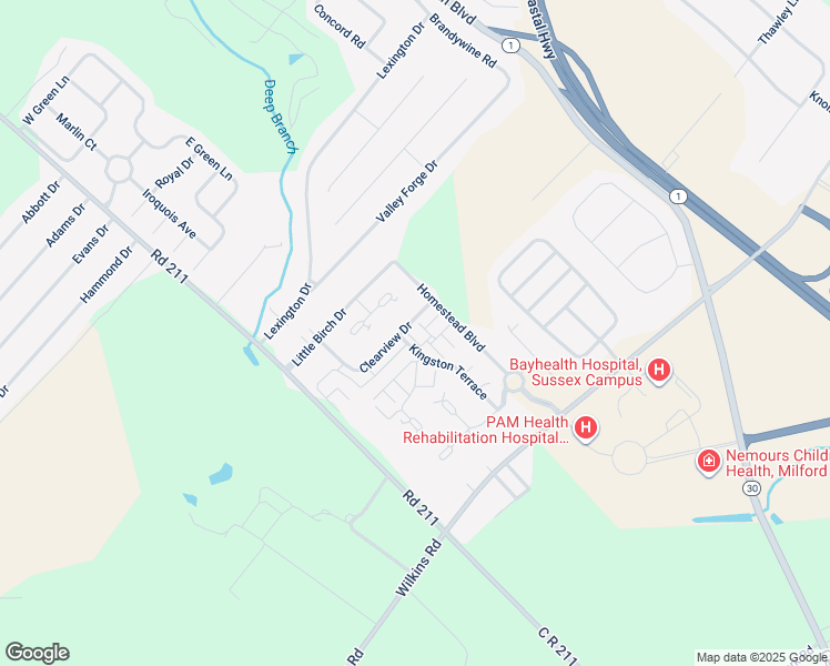 map of restaurants, bars, coffee shops, grocery stores, and more near 12 Clearview Drive in Milford