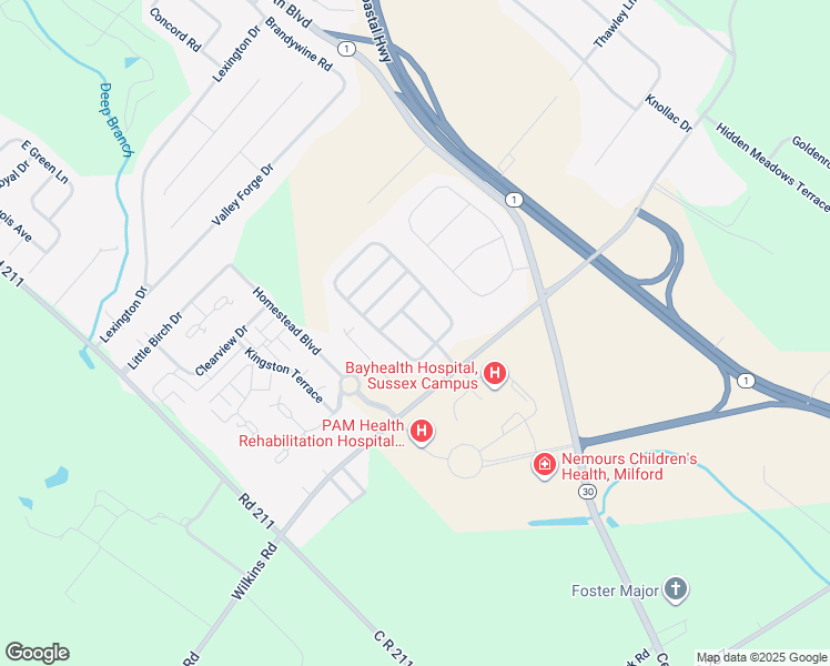 map of restaurants, bars, coffee shops, grocery stores, and more near 7321 Gregory Boulevard in Milford