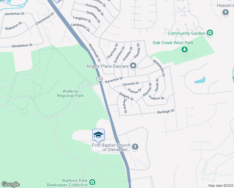 map of restaurants, bars, coffee shops, grocery stores, and more near 301 Pemberton Street in Upper Marlboro