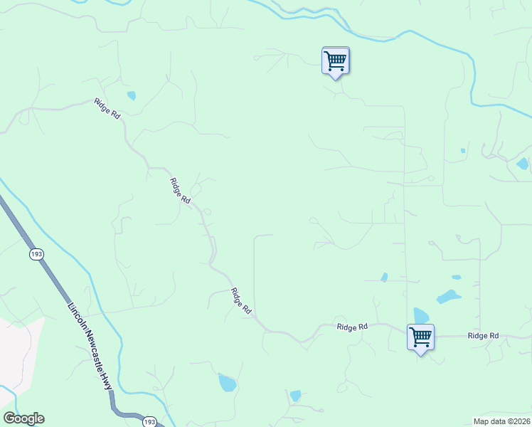 map of restaurants, bars, coffee shops, grocery stores, and more near 7605 Ridge Road in Newcastle