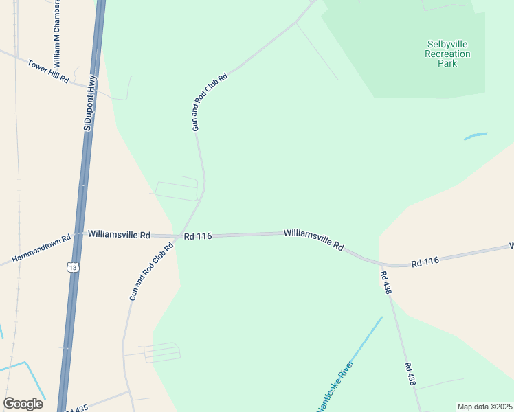 map of restaurants, bars, coffee shops, grocery stores, and more near 597 Williamsville Road in Harrington