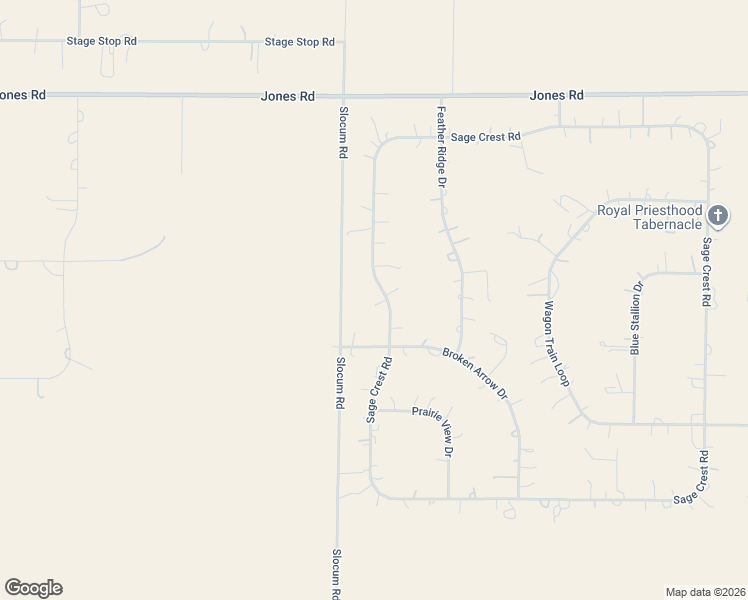 map of restaurants, bars, coffee shops, grocery stores, and more near 18865 Sage Crest Road in Peyton