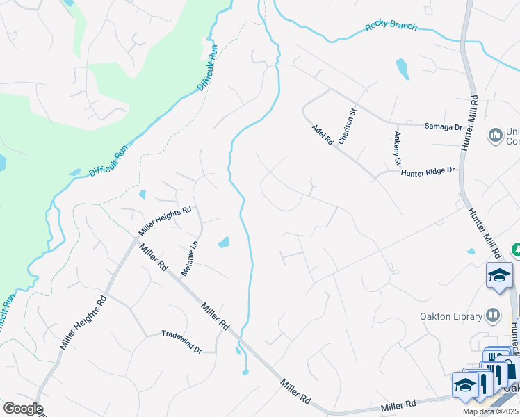 map of restaurants, bars, coffee shops, grocery stores, and more near 2908 Oakton Ridge Circle in Oakton
