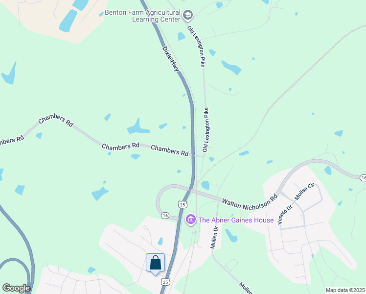 map of restaurants, bars, coffee shops, grocery stores, and more near 118 Chambers Road in Walton