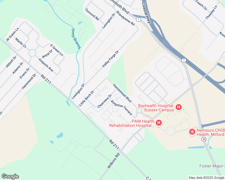 map of restaurants, bars, coffee shops, grocery stores, and more near 4 Clearview Drive in Milford