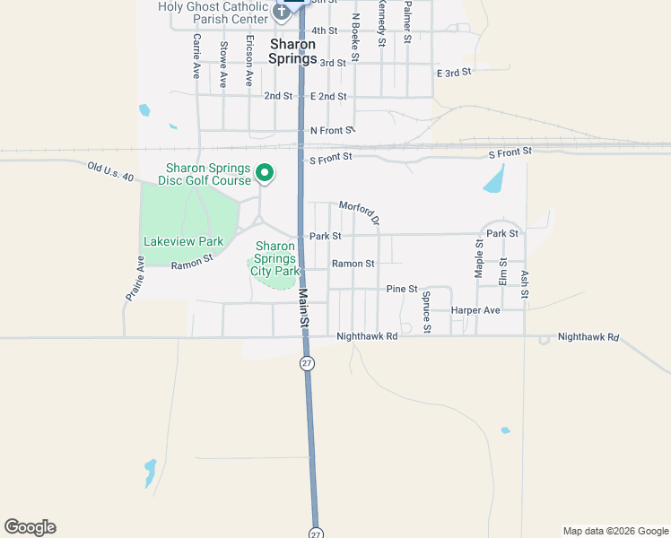 map of restaurants, bars, coffee shops, grocery stores, and more near Pine Street in Sharon Springs