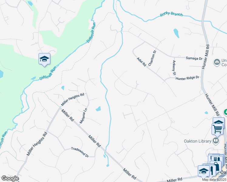 map of restaurants, bars, coffee shops, grocery stores, and more near 2906 Oakton Ridge Circle in Oakton