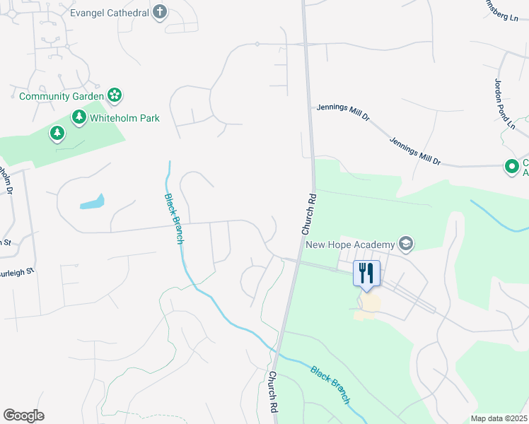 map of restaurants, bars, coffee shops, grocery stores, and more near 401 Rifton Court in Upper Marlboro