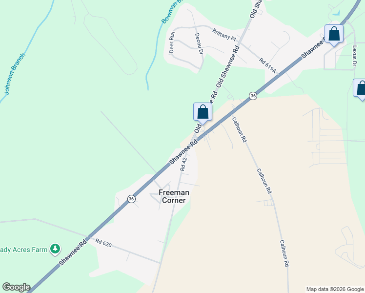 map of restaurants, bars, coffee shops, grocery stores, and more near 7058 Shawnee Road in Milford