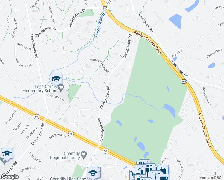 map of restaurants, bars, coffee shops, grocery stores, and more near 13129 Willoughby Point Drive in Fairfax