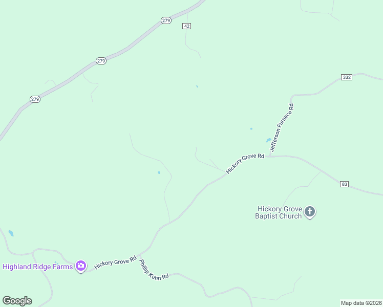 map of restaurants, bars, coffee shops, grocery stores, and more near 1831 Hickory Grove Road in Oak Hill