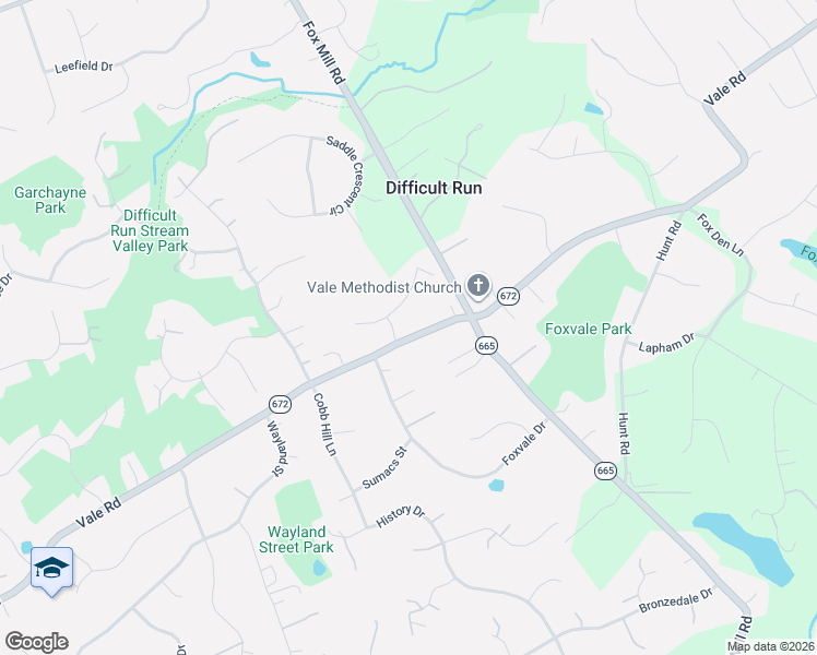 map of restaurants, bars, coffee shops, grocery stores, and more near 3105 Honda Road in Oakton