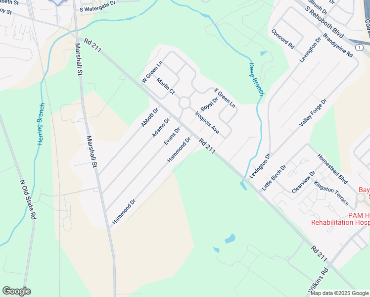 map of restaurants, bars, coffee shops, grocery stores, and more near 650 Hammond Drive in Milford