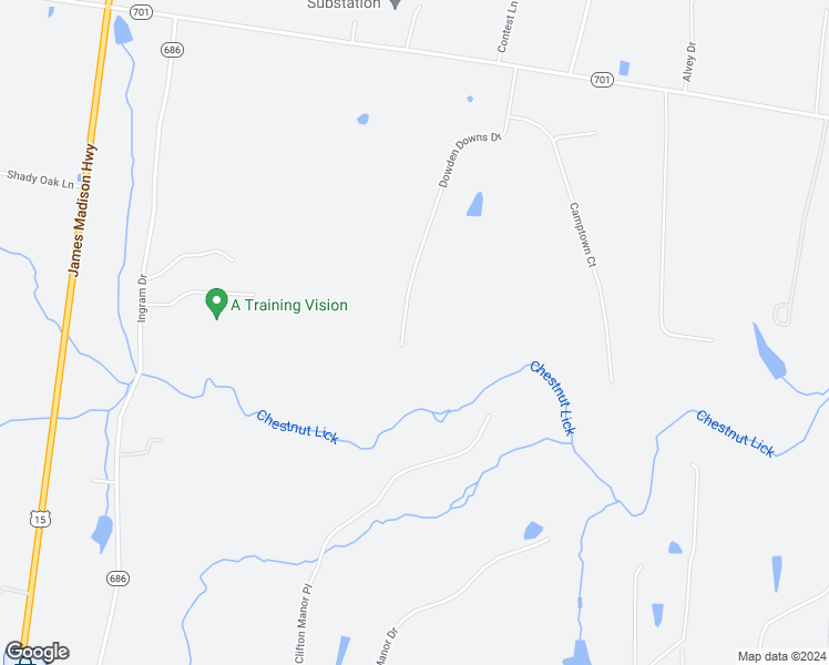 map of restaurants, bars, coffee shops, grocery stores, and more near 14481 Dowden Downs Drive in Haymarket