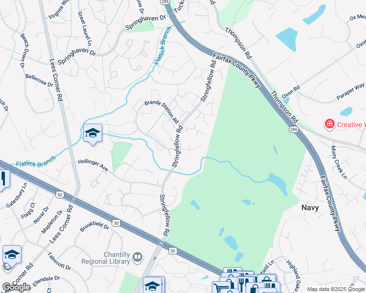map of restaurants, bars, coffee shops, grocery stores, and more near 13134 Willoughby Point Drive in Fairfax
