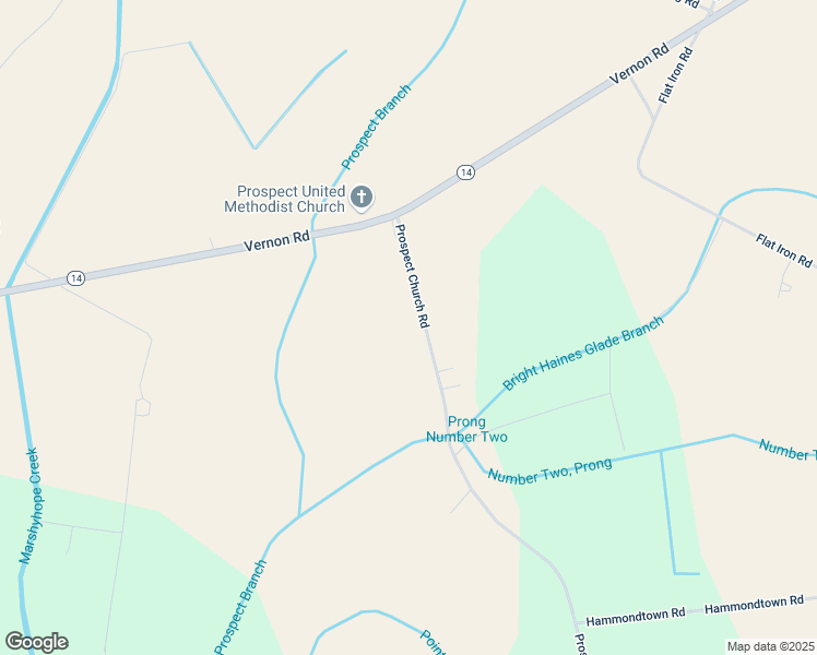 map of restaurants, bars, coffee shops, grocery stores, and more near 2289 Prospect Church Rd in Harrington