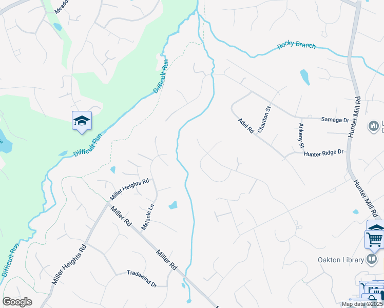 map of restaurants, bars, coffee shops, grocery stores, and more near 10693 Oakton Ridge Court in Oakton
