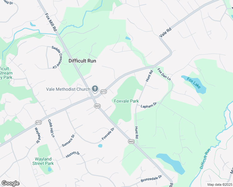 map of restaurants, bars, coffee shops, grocery stores, and more near 11517 Vale Road in Oakton