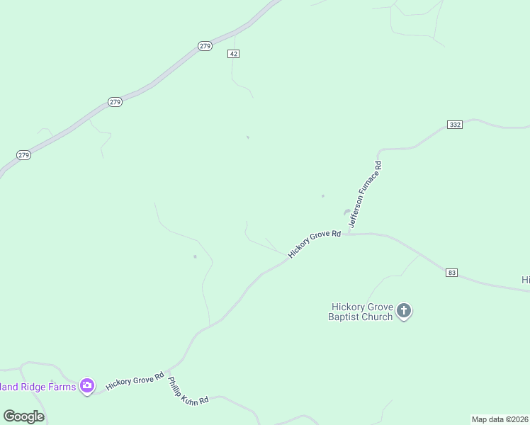 map of restaurants, bars, coffee shops, grocery stores, and more near 1831 Hickory Grove Road in Oak Hill