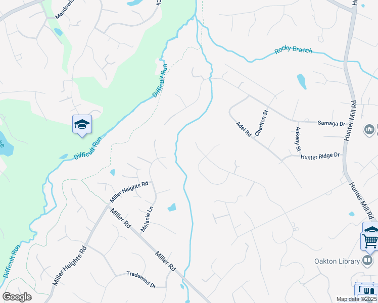 map of restaurants, bars, coffee shops, grocery stores, and more near 10695 Oakton Ridge Court in Oakton