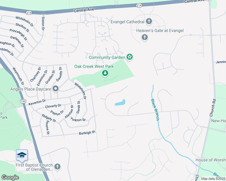 map of restaurants, bars, coffee shops, grocery stores, and more near 13401 Mary Bowie Parkway in Upper Marlboro