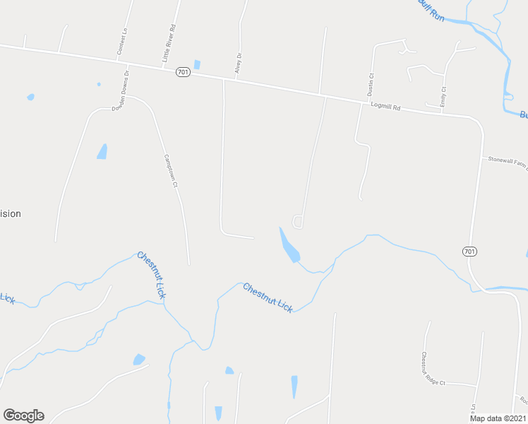 map of restaurants, bars, coffee shops, grocery stores, and more near 2696 Logmill Road in Haymarket