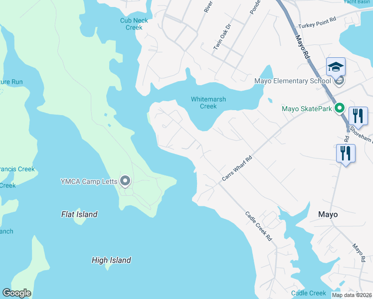 map of restaurants, bars, coffee shops, grocery stores, and more near 3958 Germantown Road in Edgewater