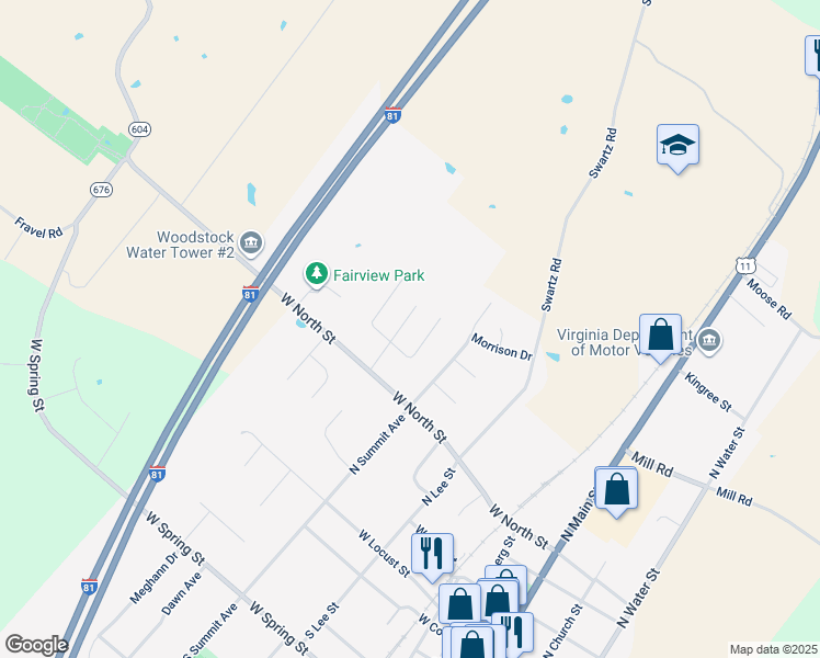 map of restaurants, bars, coffee shops, grocery stores, and more near 418 Epard Lane in Woodstock